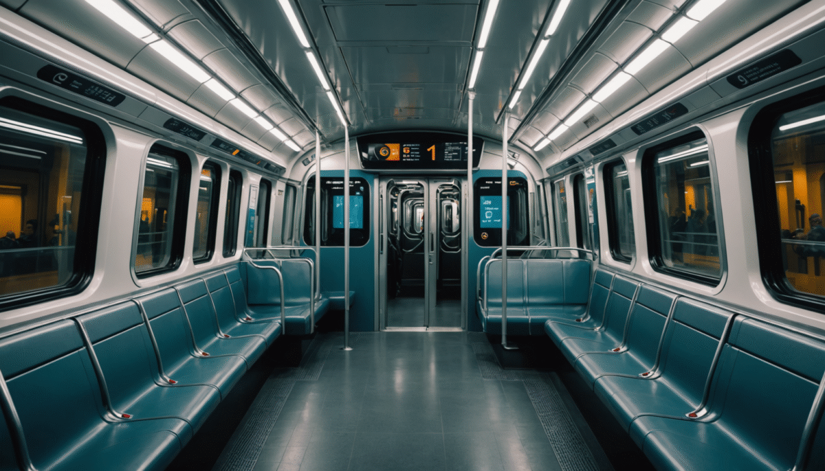 découvrez le métro futuriste de toulouse avec son éclairage innovant, son pare-brise panoramique et une climatisation ultra-performante pour un confort optimal.