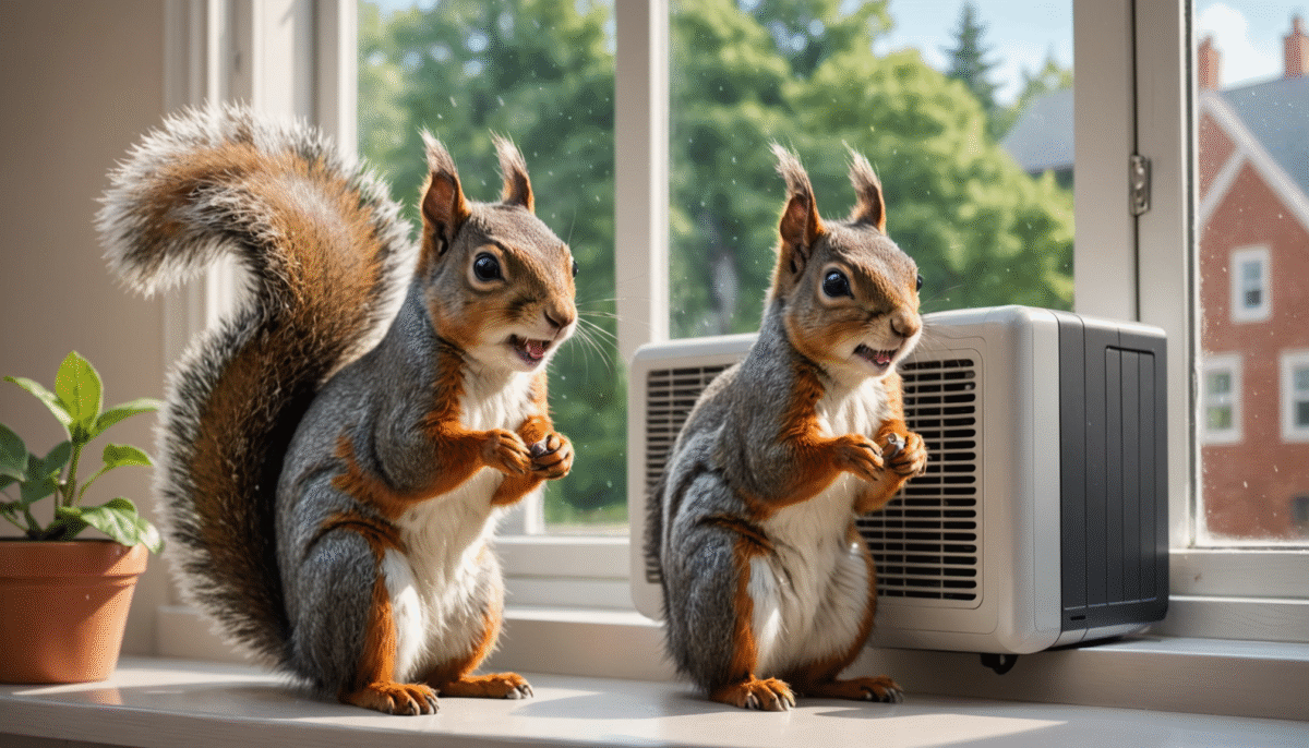 découvrez la vidéo adorable d'un écureuil qui profite pour la première fois de la fraîcheur apaisante de la climatisation. un moment tendre et rafraîchissant à ne pas manquer !